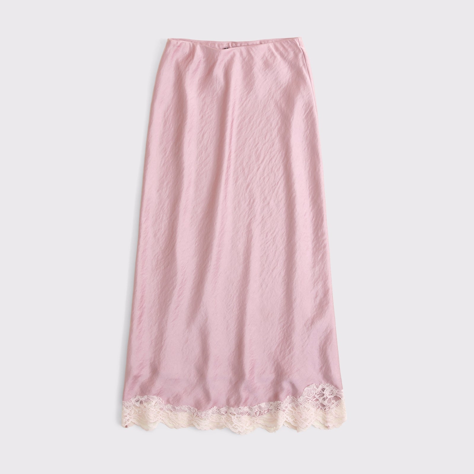 Abercrombie High Rise Satin Maxi Set Skirt