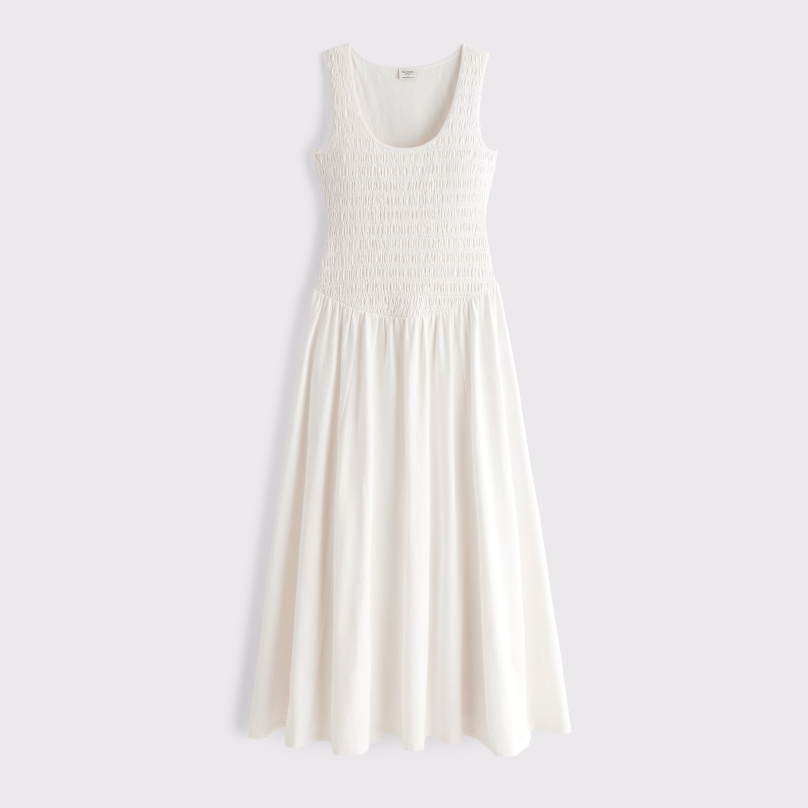 Abercrombie A&F Sydney Smocked Reversible Neckline Knit Midi Dress