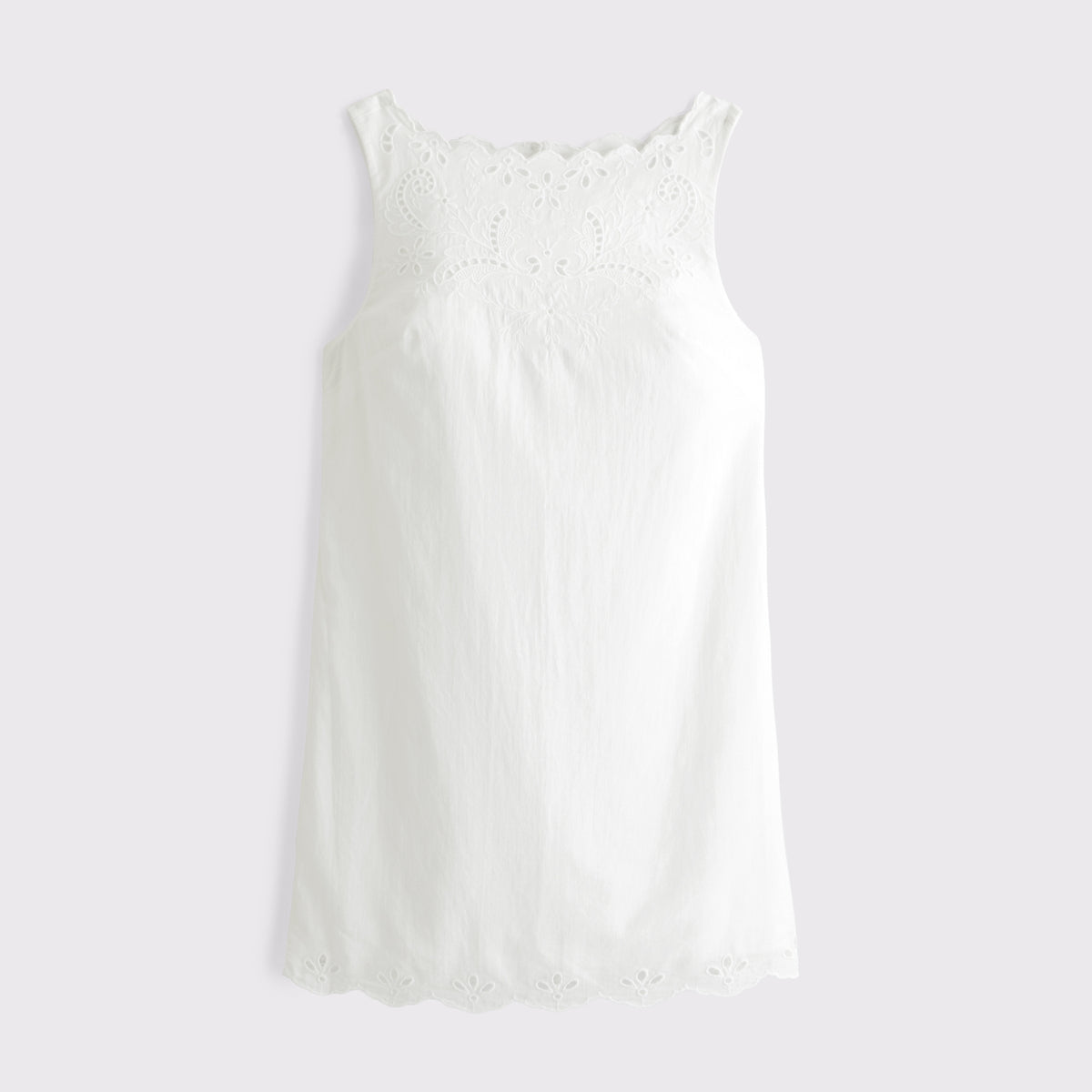 Abercrombie Embroidered High-Neck Mini Dress