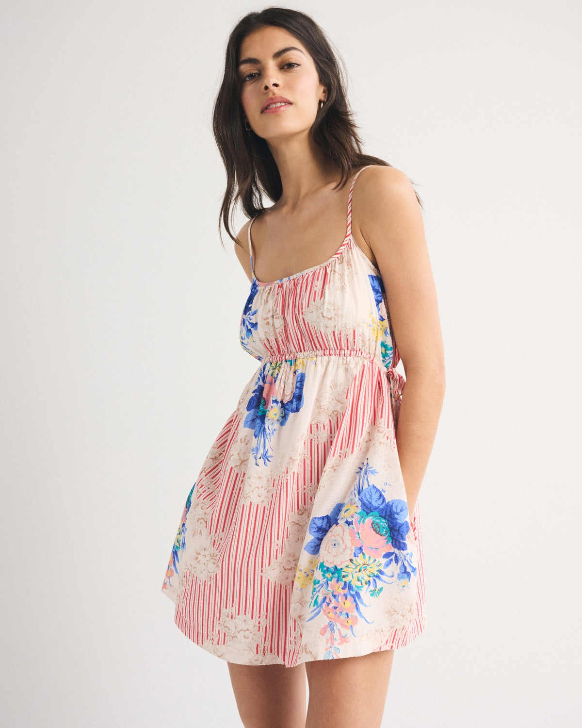 Abercrombie Ruched Channeled Skort