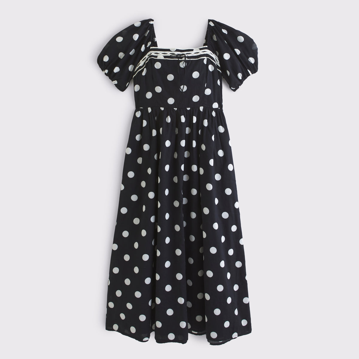 Abercrombie A&F Emerson Puff Sleeve Midi Dress