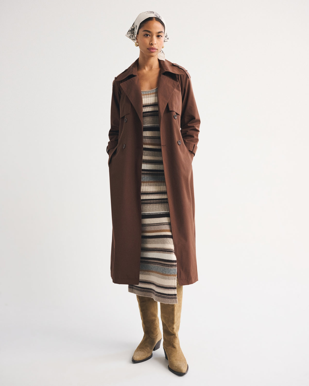 Abercrombie Merino Wool-Blend Scoop Neck Maxi Sweater Dress