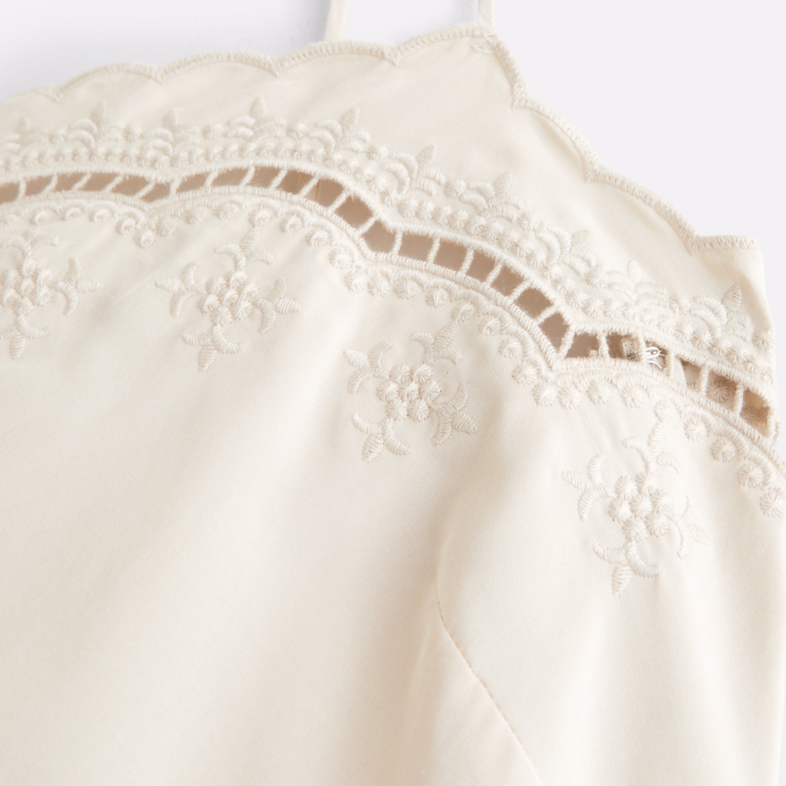 Abercrombie Cotton-Silk Blend Cutwork Slip Dress