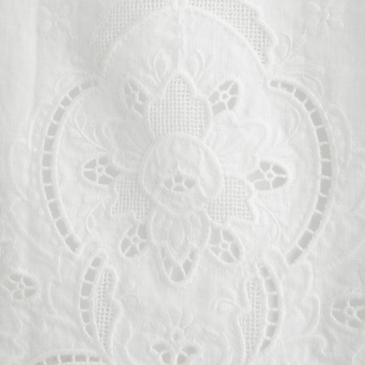 Abercrombie 100% Linen Lace Cutwork Shift Mini Dress