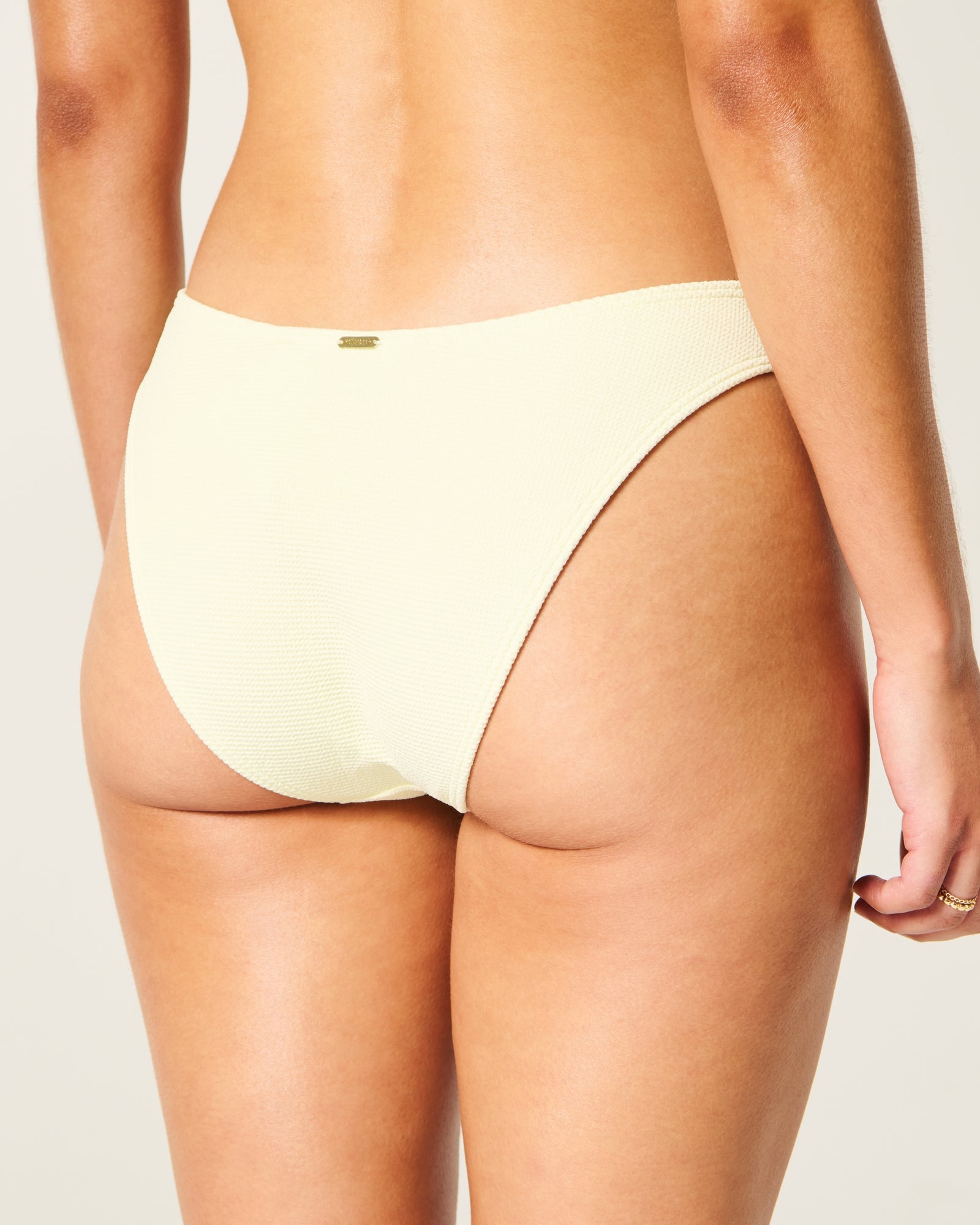 Hollister Waffle High-Leg Cheeky Bikini Bottom
