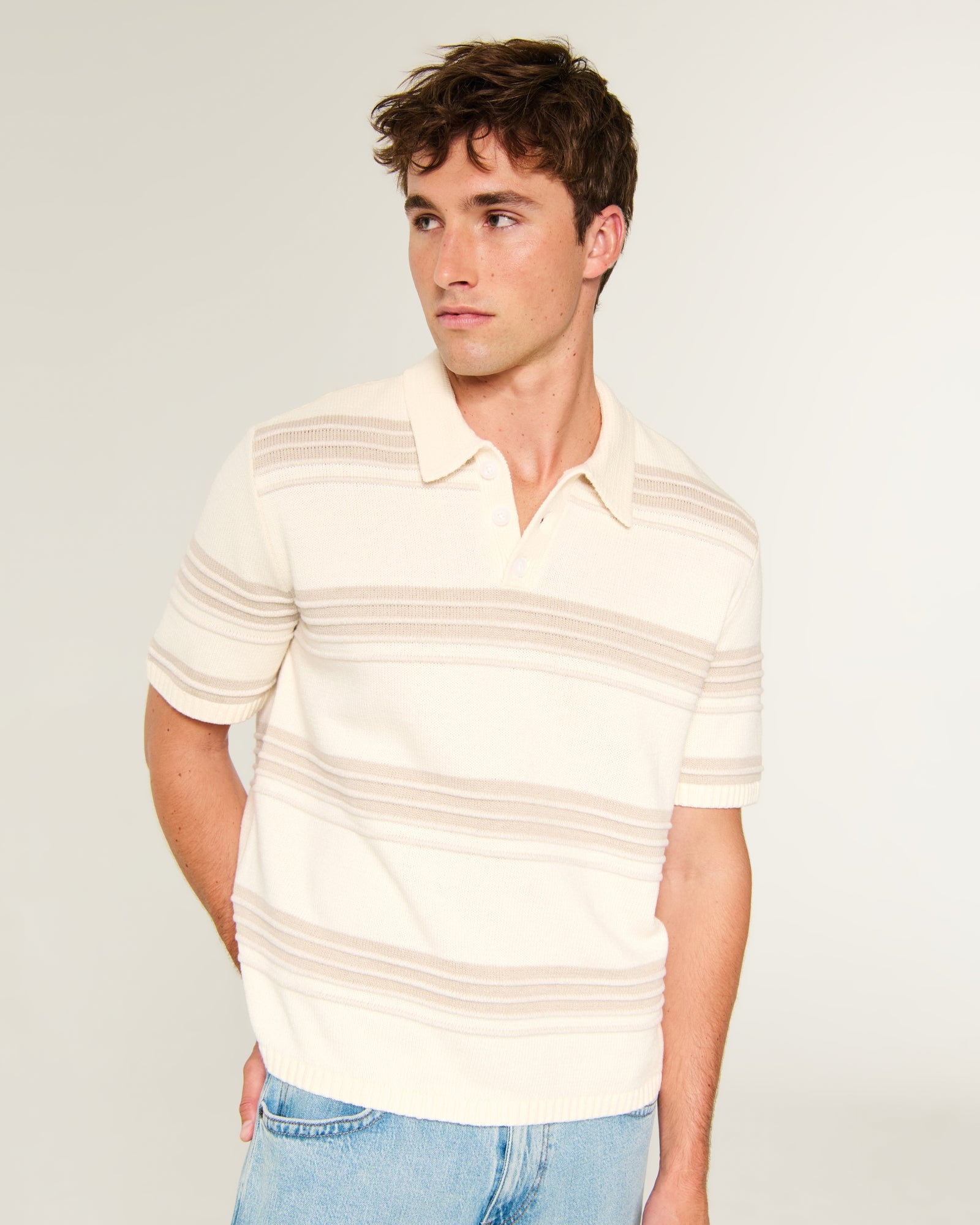 Hollister Boxy Sweater Polo