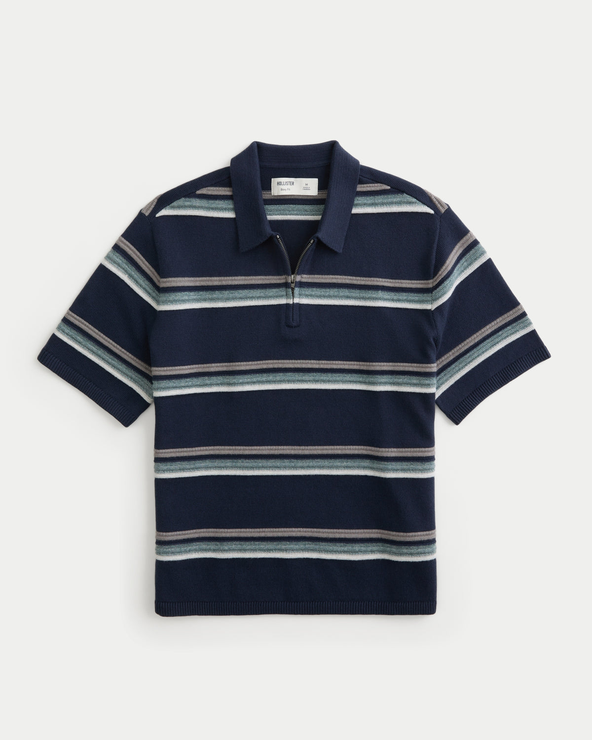 Hollister Boxy Half-Zip Sweater Polo