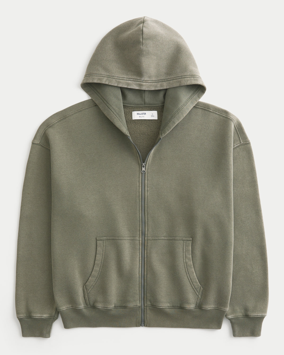 Hollister Boxy Zip-Up Hoodie