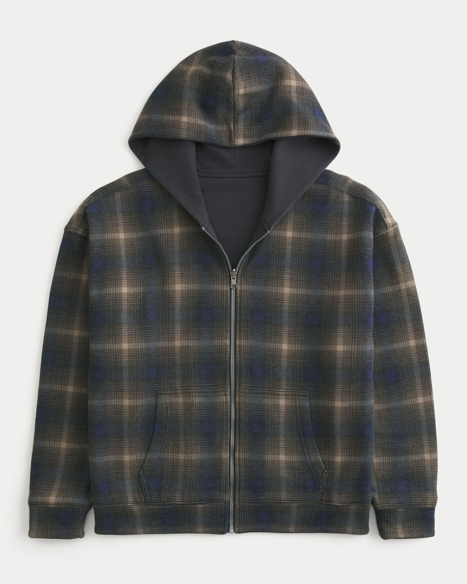 Hollister Boxy Reversible Zip-Up Hoodie