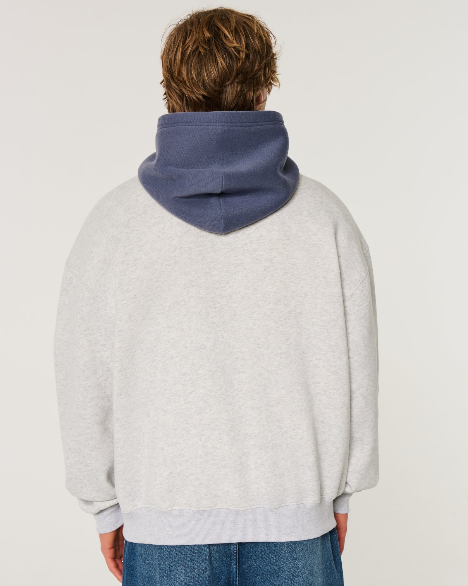 Hollister Boxy Two-Tone Hoodie