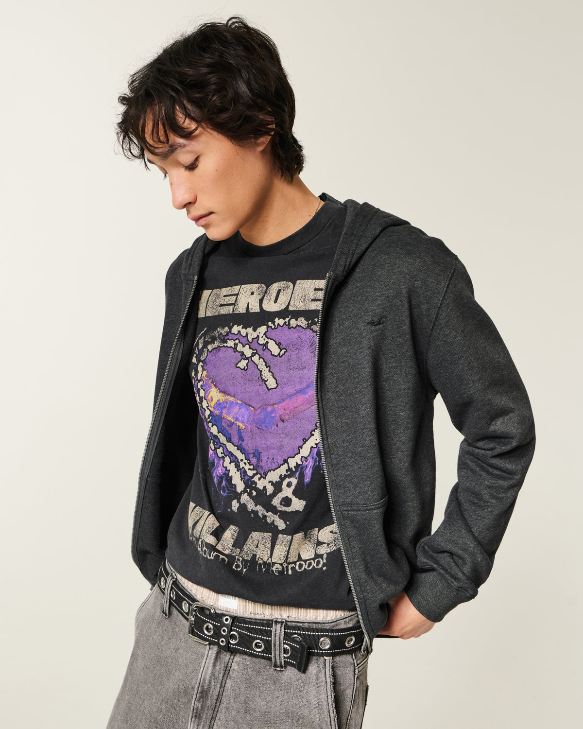 Hollister Zip-Up Icon Hoodie