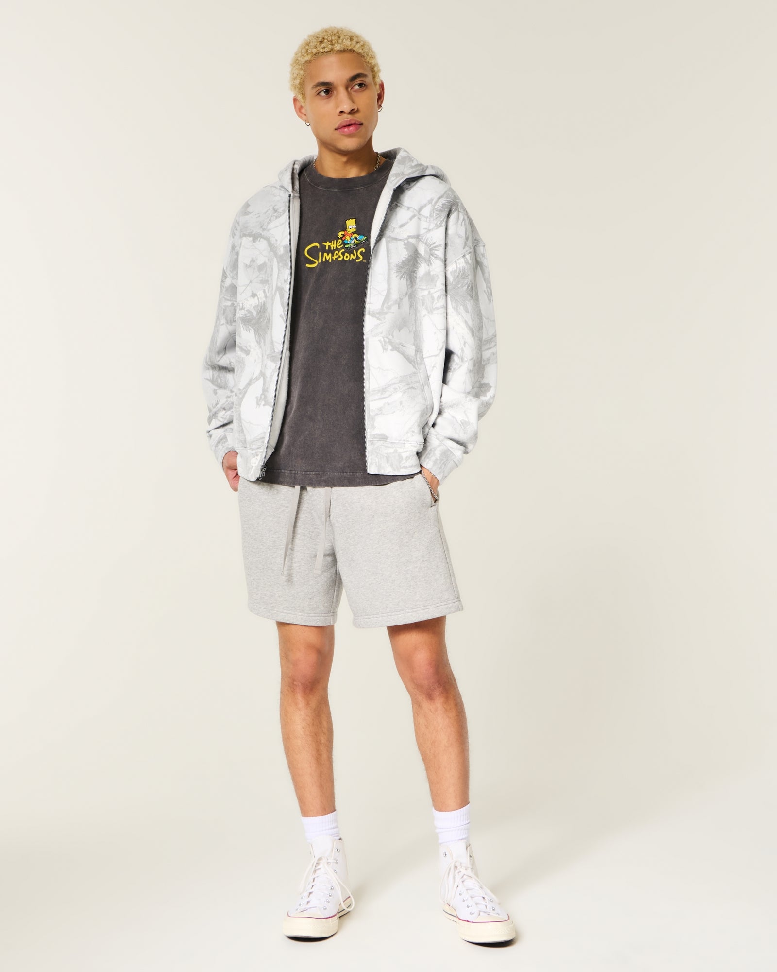 Hollister Boxy Zip-Up Hoodie