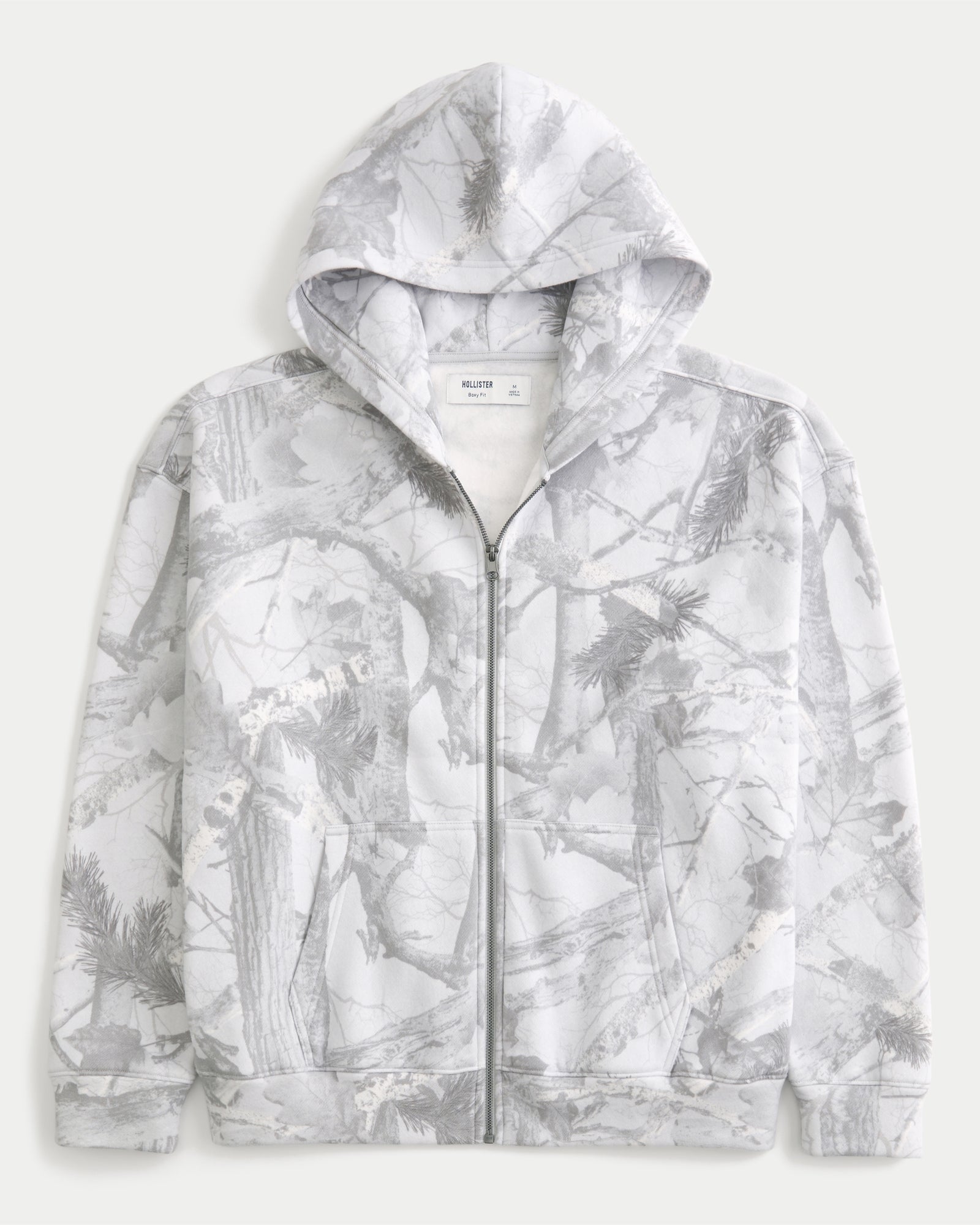 Hollister Boxy Zip-Up Hoodie
