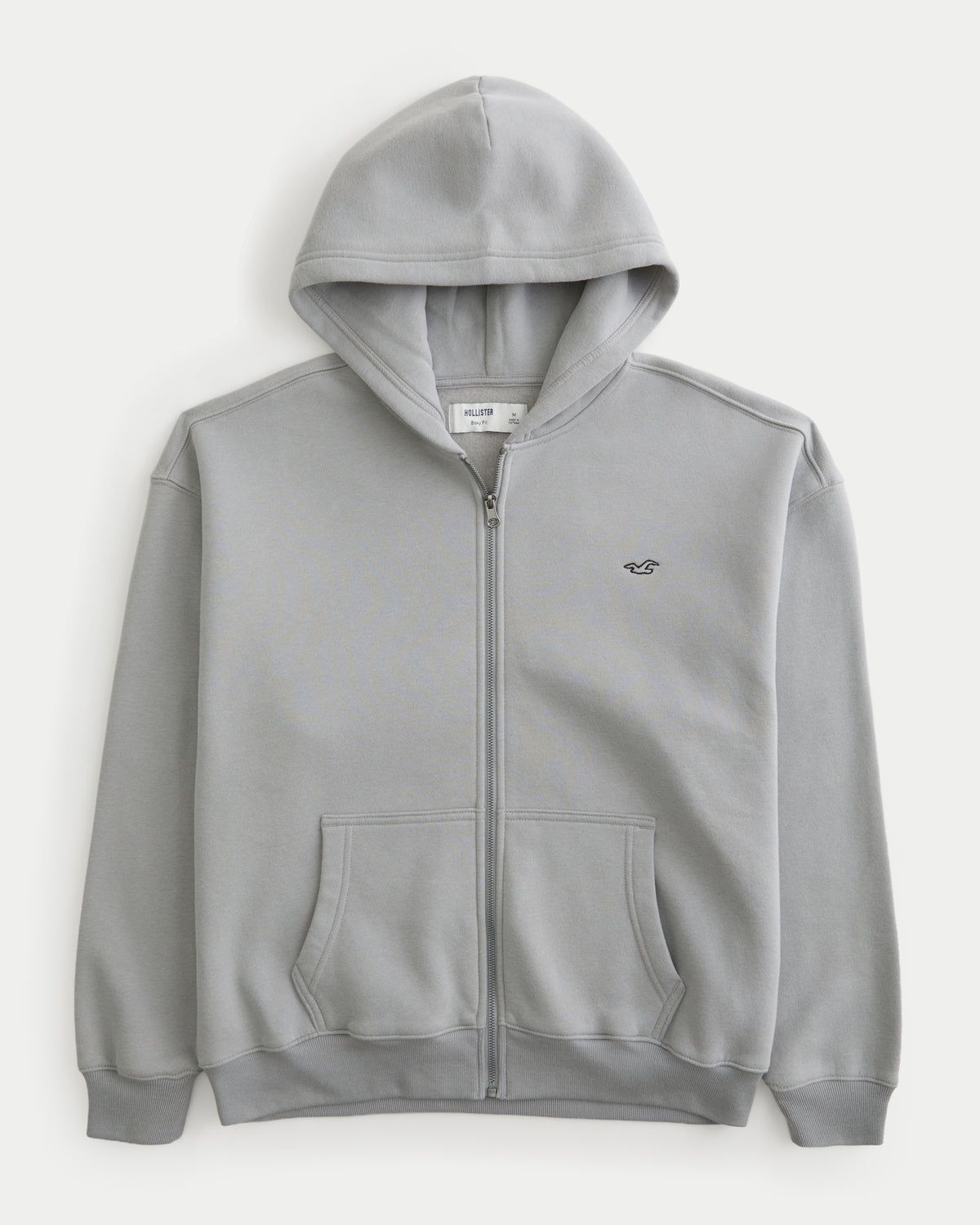 Hollister Boxy Zip-Up Icon Hoodie