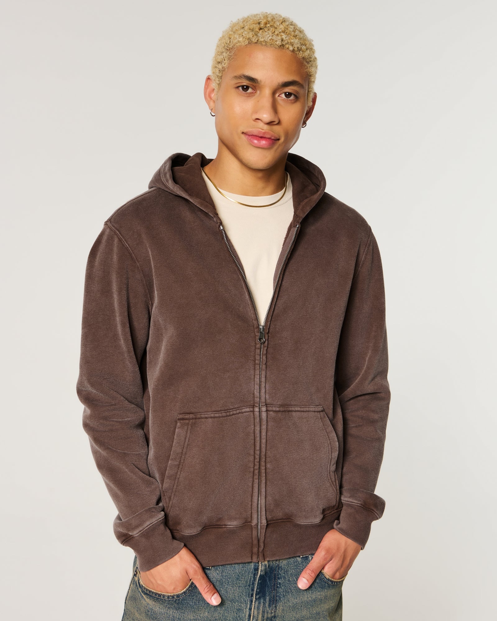 Hollister Zip-Up Icon Hoodie