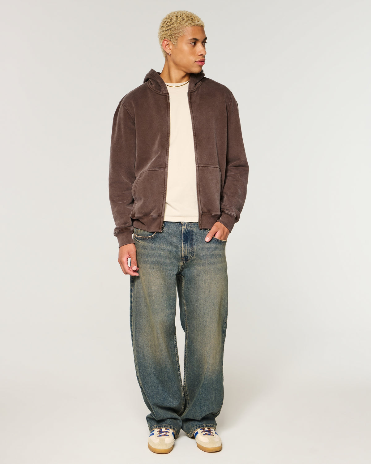 Hollister Zip-Up Icon Hoodie
