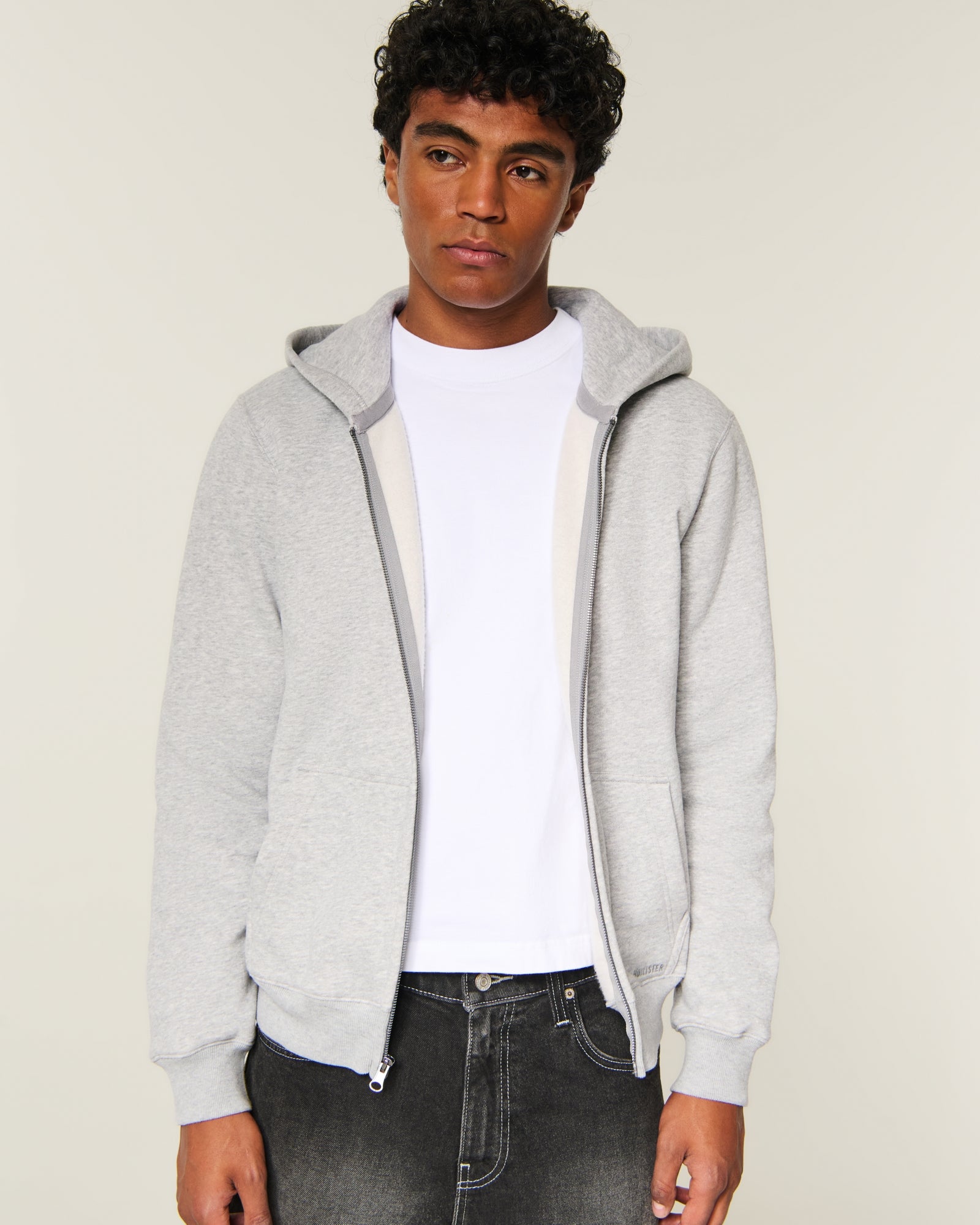 Hollister Zip-Up Icon Hoodie