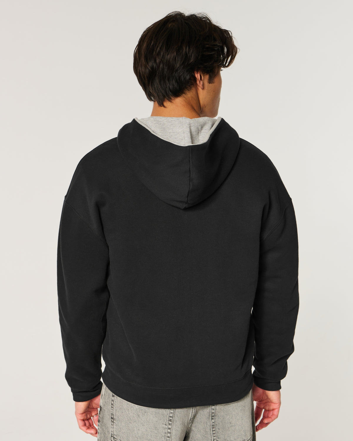 Hollister Boxy Reversible Zip-Up Hoodie