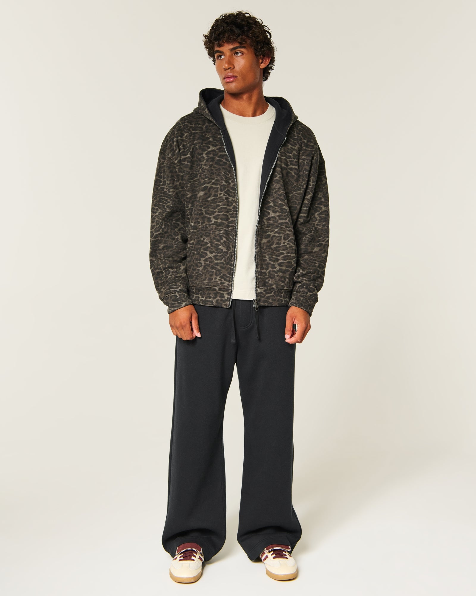 Hollister Boxy Reversible Zip-Up Hoodie