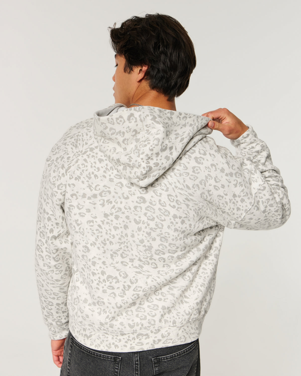 Hollister Boxy Reversible Zip-Up Hoodie