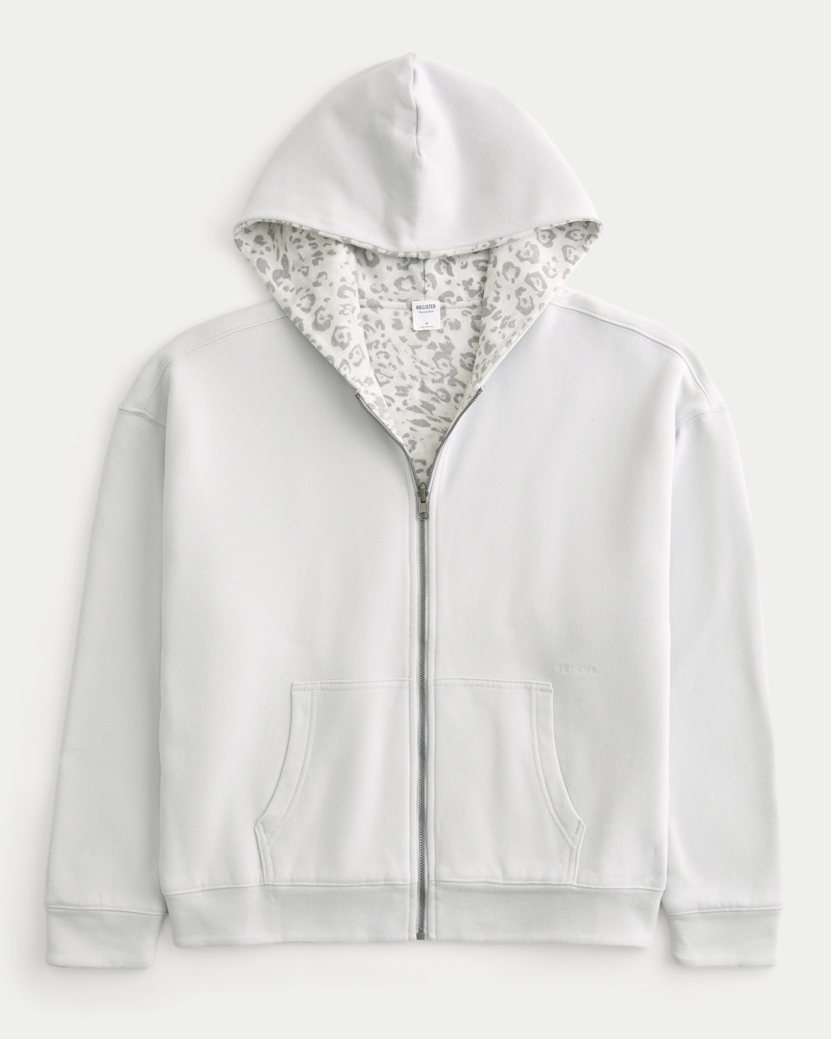 Hollister Boxy Reversible Zip-Up Hoodie