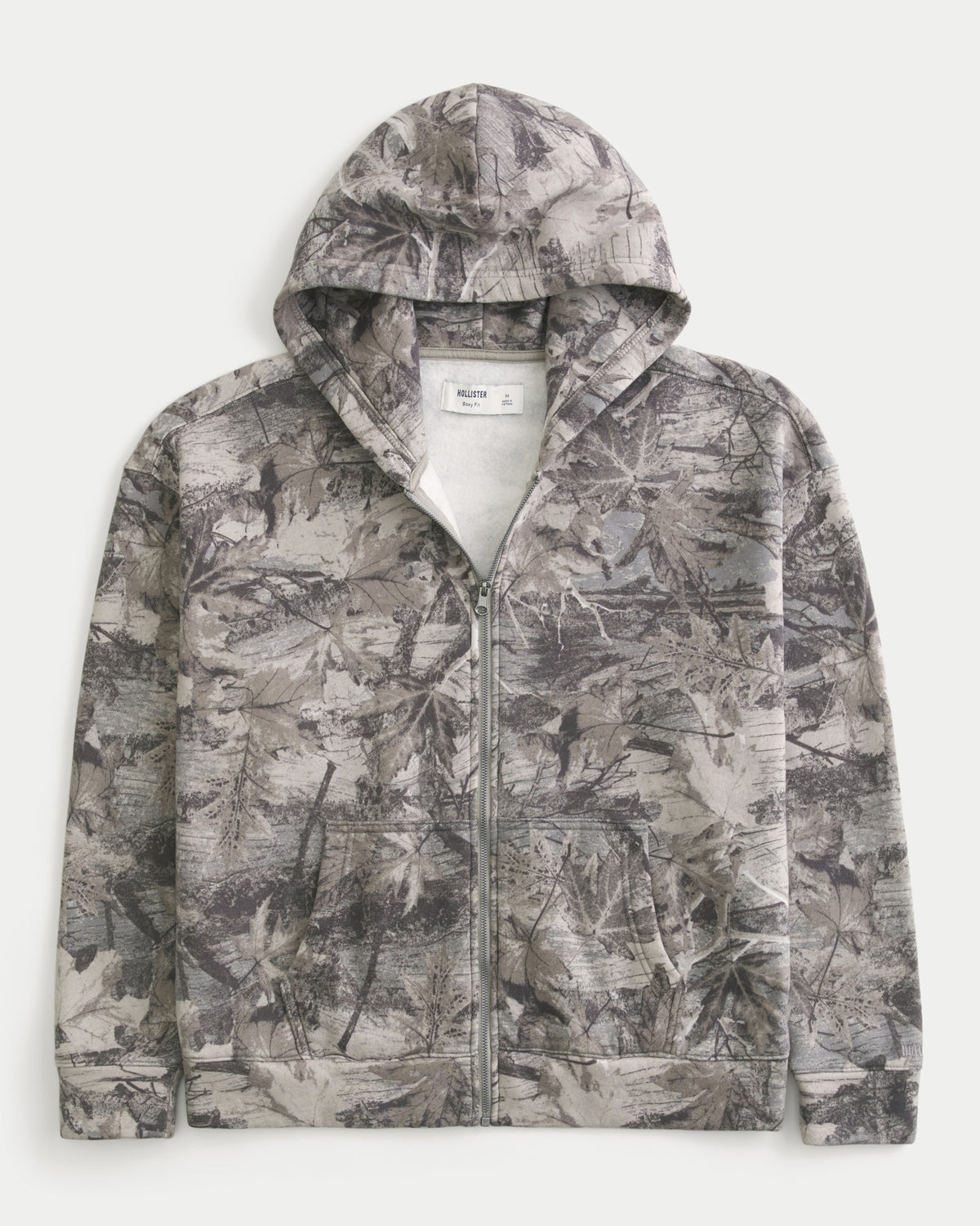 Hollister Boxy Zip-Up Hoodie