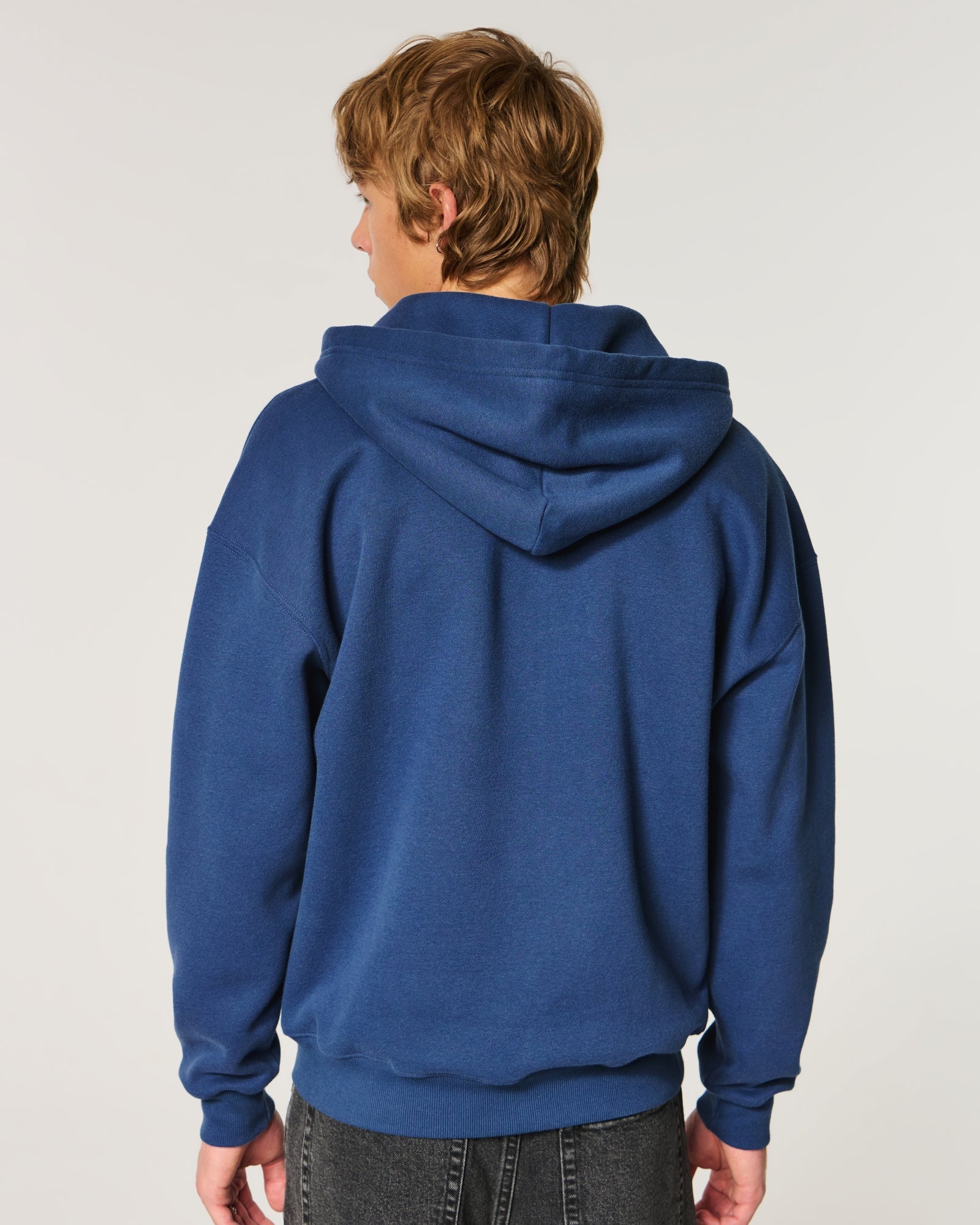 Hollister Boxy Zip-Up Hoodie