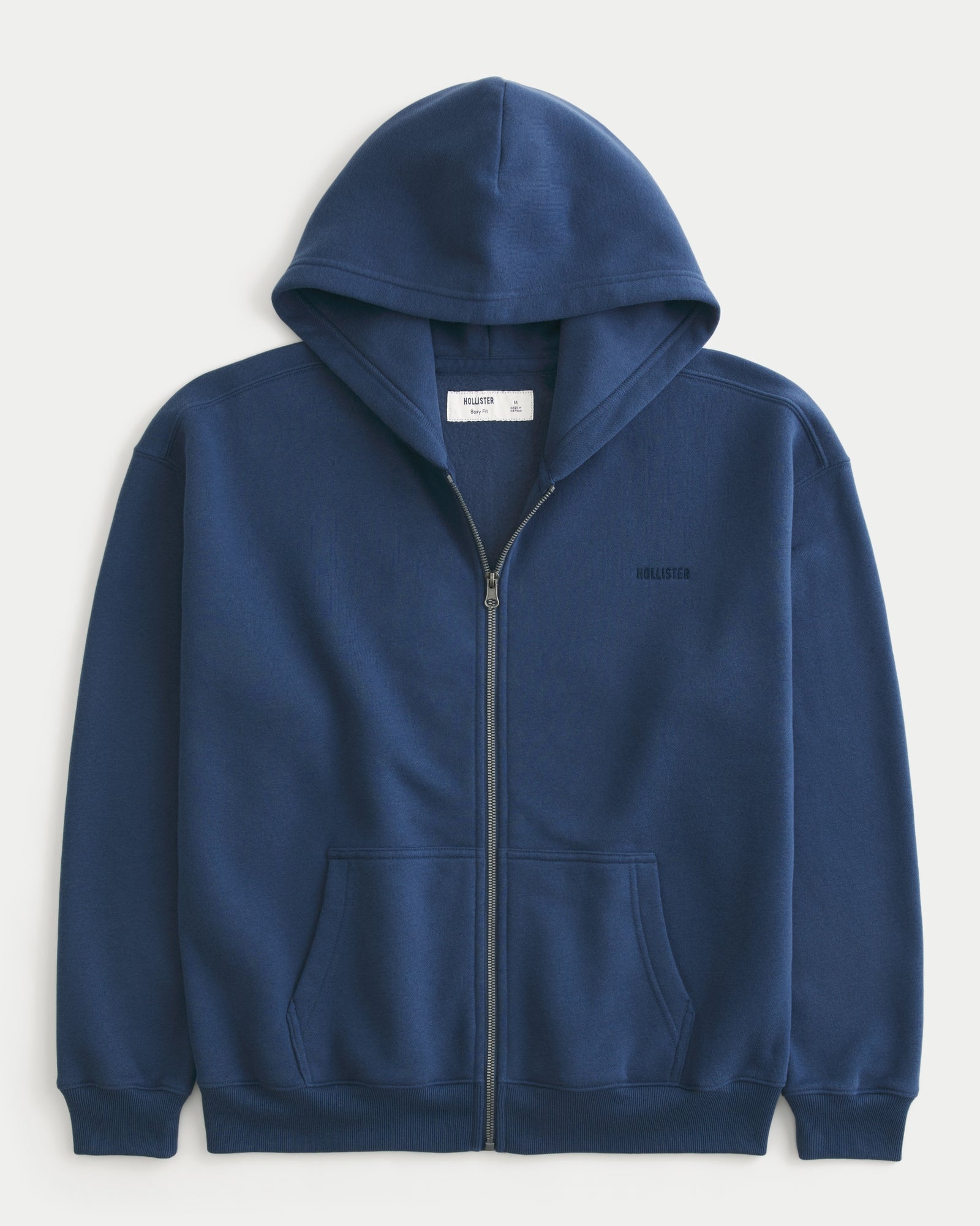 Hollister Boxy Zip-Up Hoodie