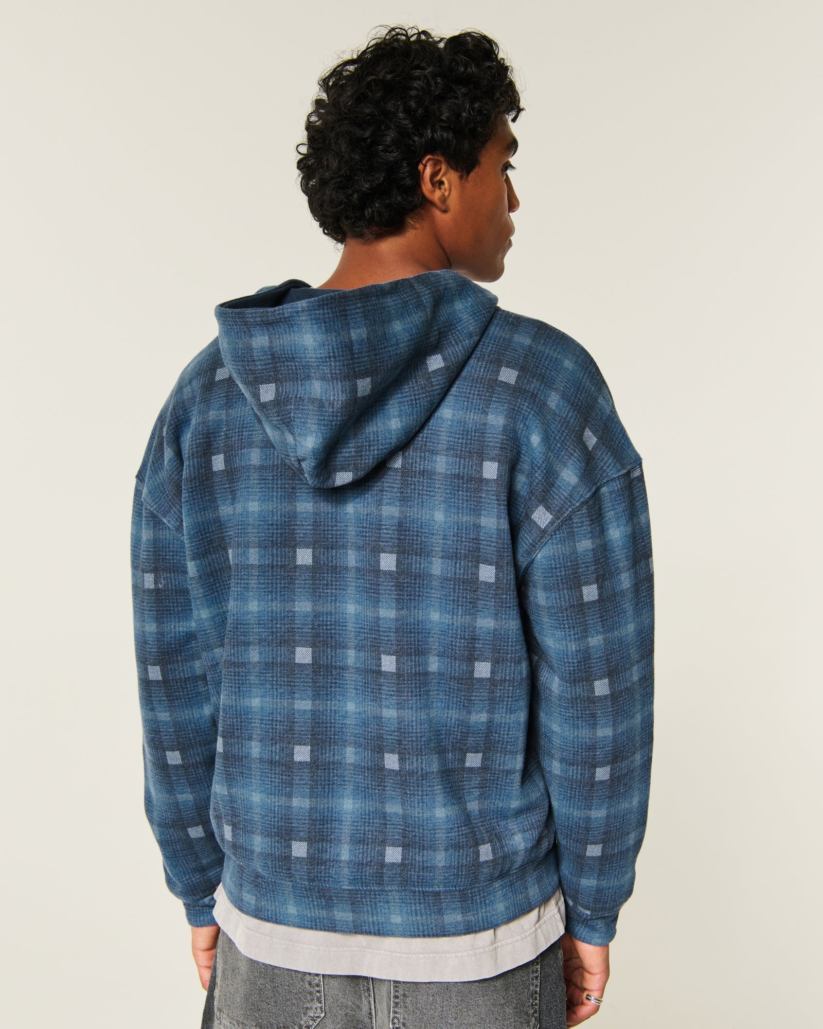 Hollister Boxy Reversible Zip-Up Hoodie