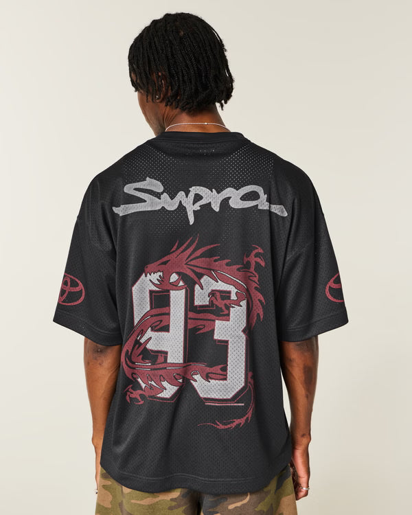 Hollister California's Baggy Toyota Supra Graphic Jersey