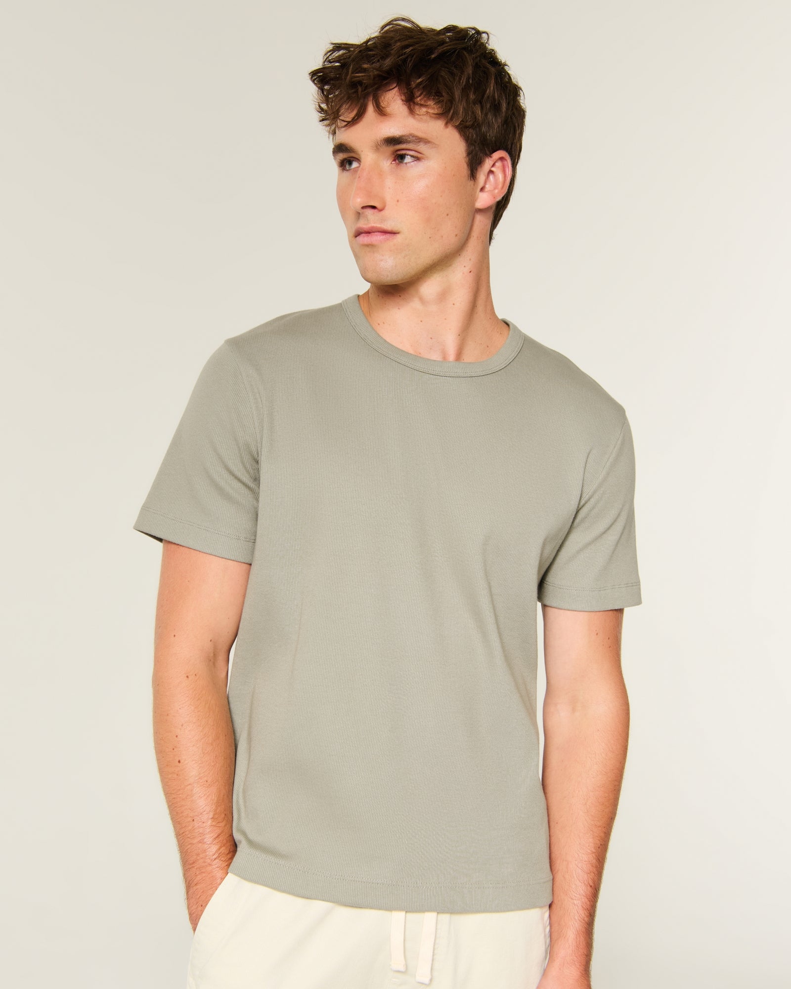 Hollister Rib Crew T-Shirt