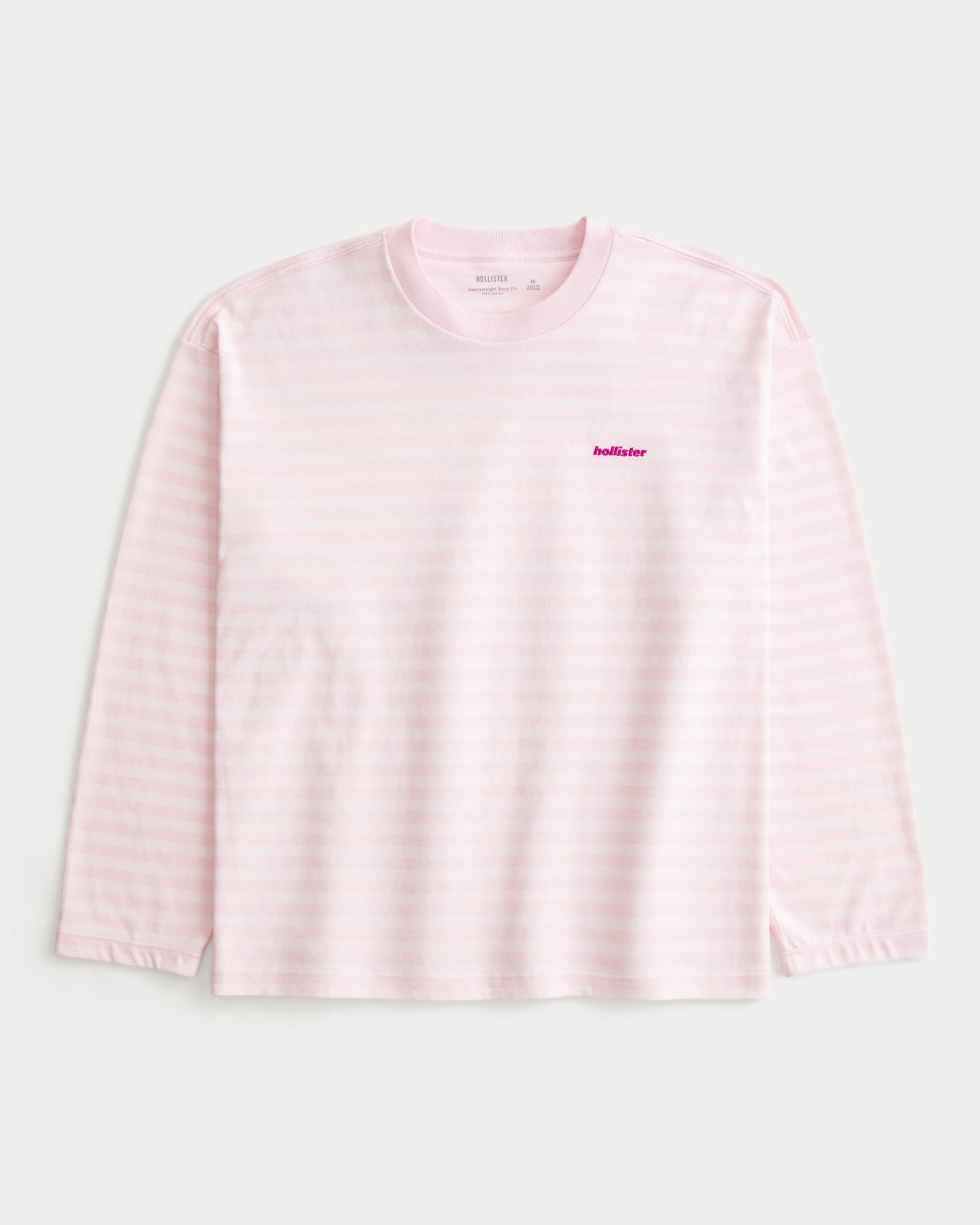 Hollister Boxy Heavyweight Long-Sleeve Crew T-Shirt