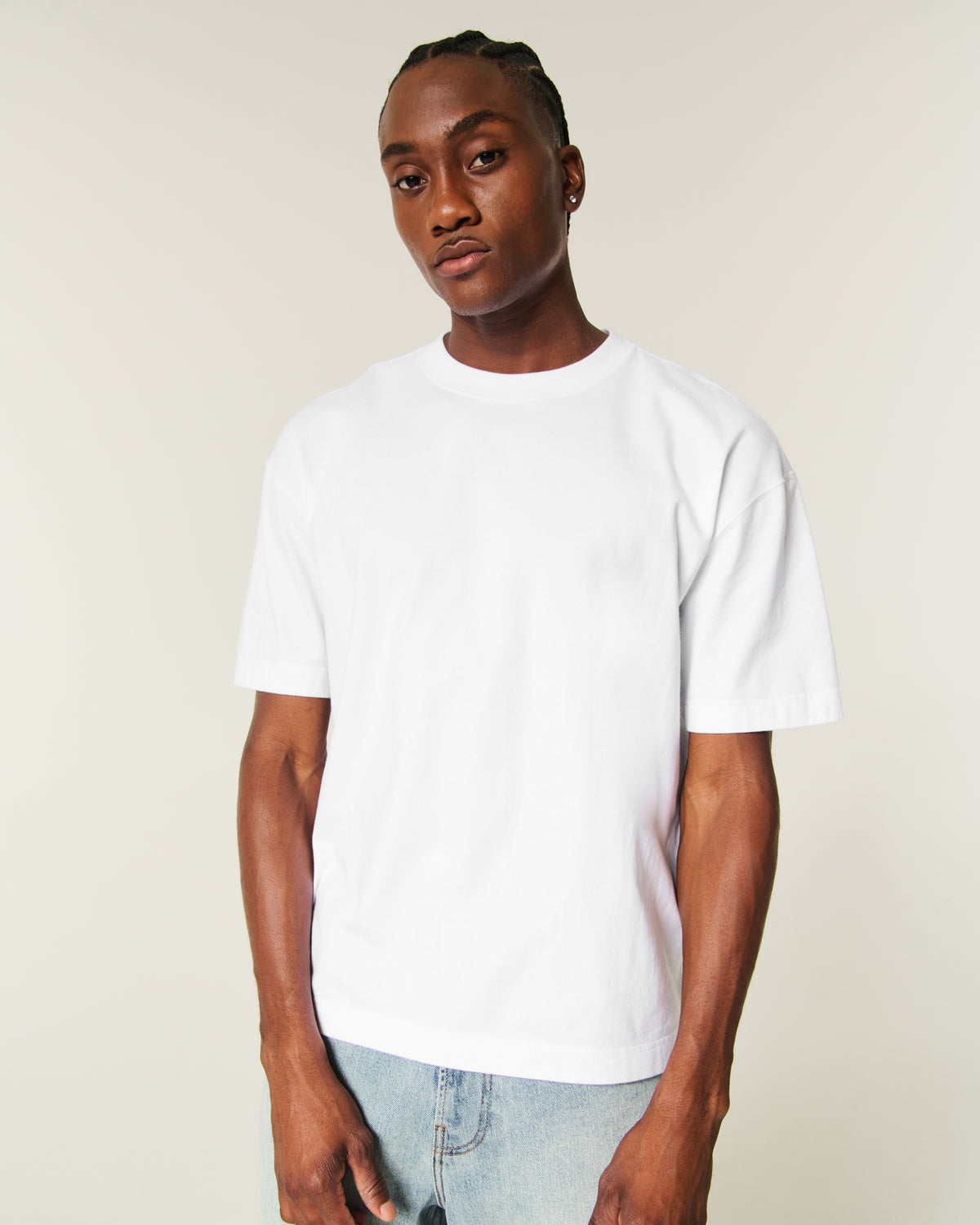 Hollister Boxy Heavyweight Crew T-Shirt
