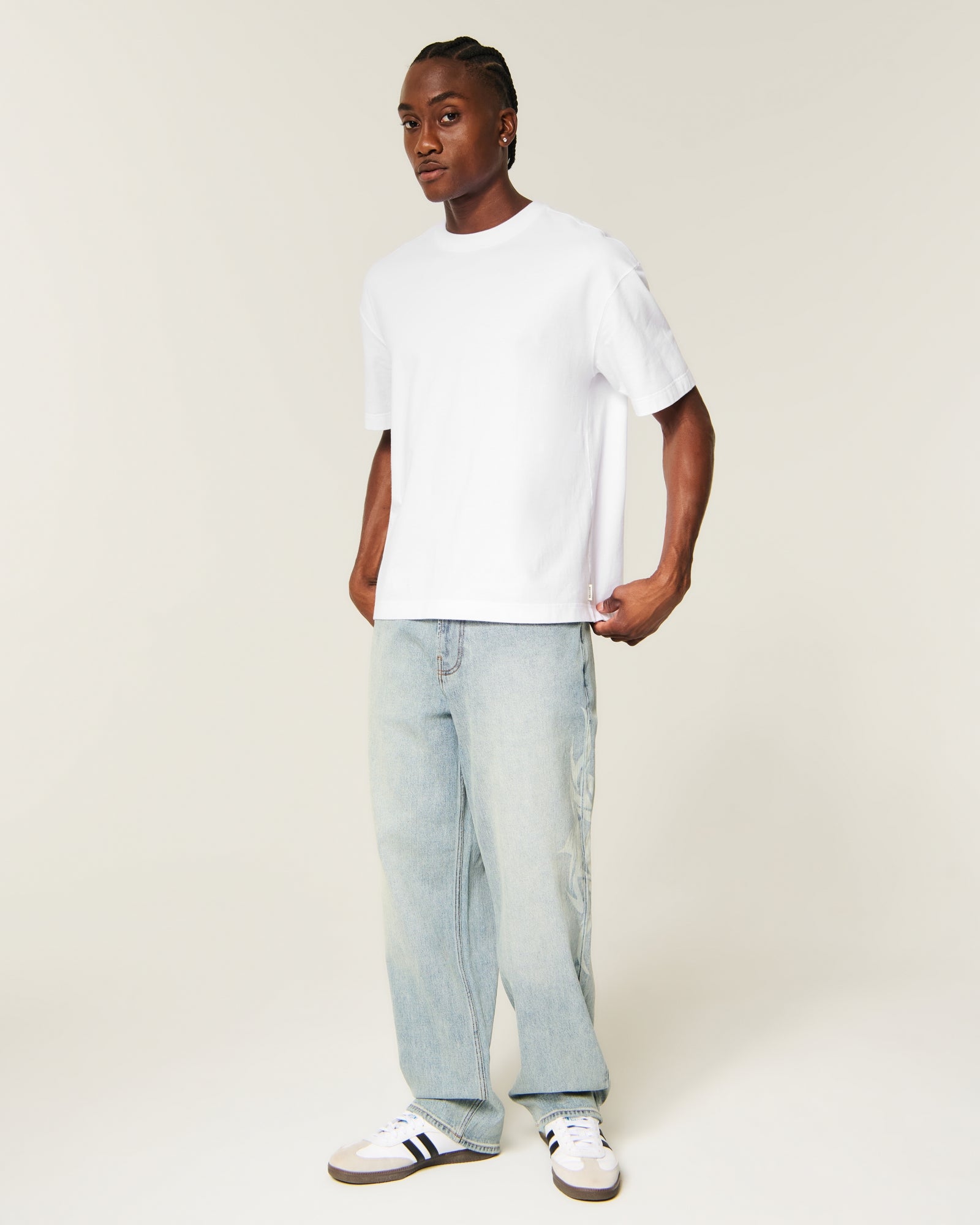 Hollister Boxy Heavyweight Crew T-Shirt