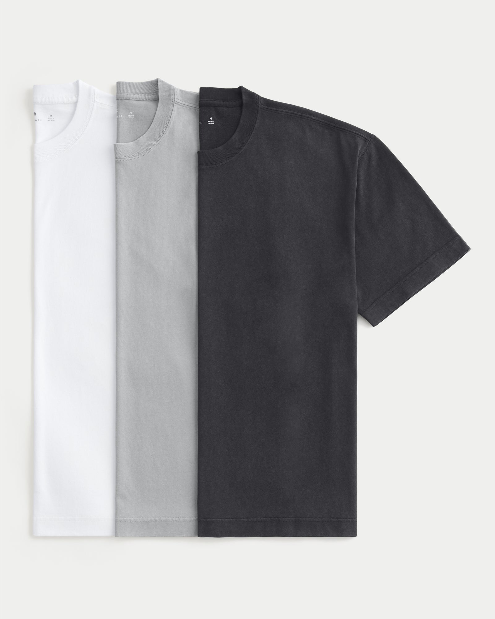 Hollister Boxy Heavyweight Crew T-Shirt 3-Pack