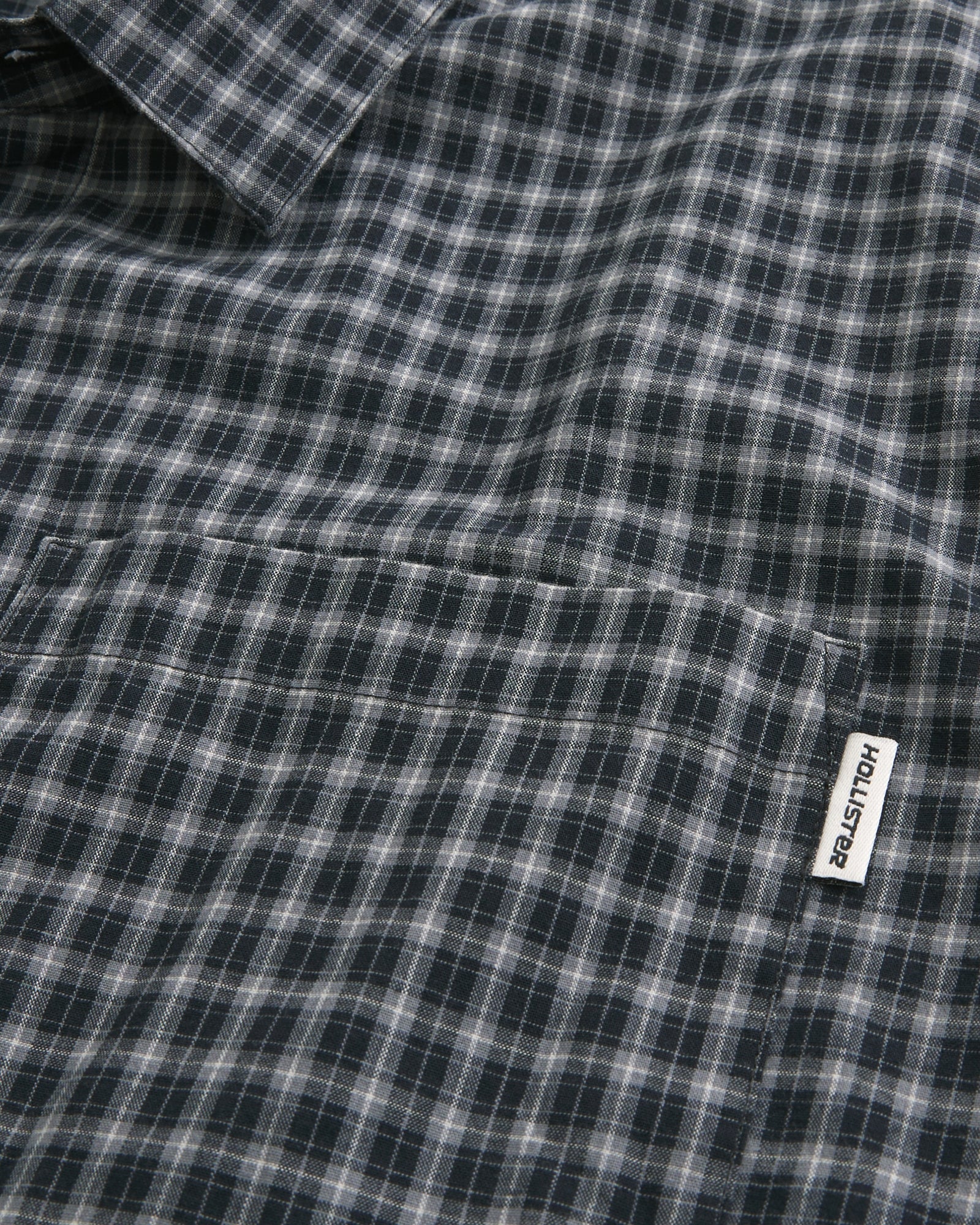 Hollister Boxy Poplin Button Front Shirt