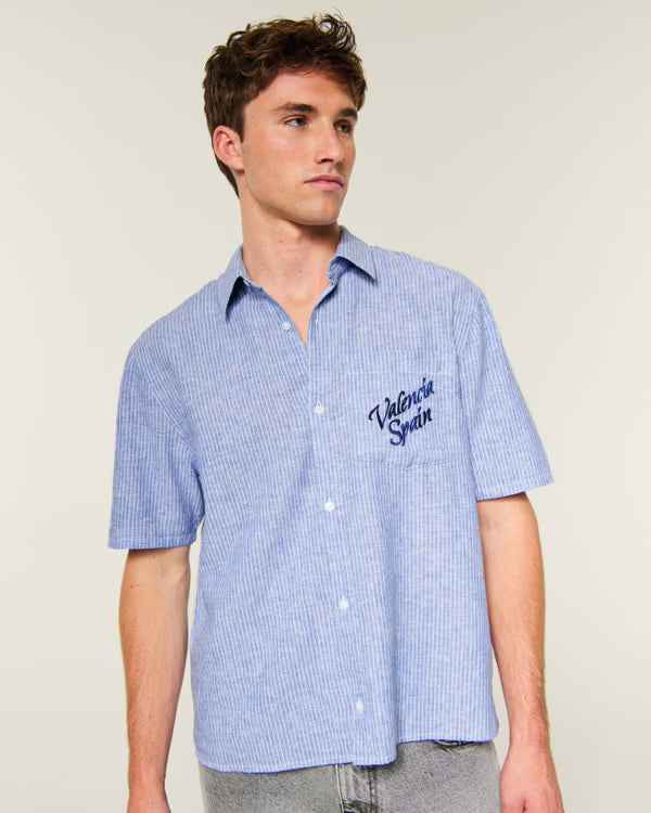 Hollister Boxy Short-Sleeve Valencía Spain Graphic Shirt