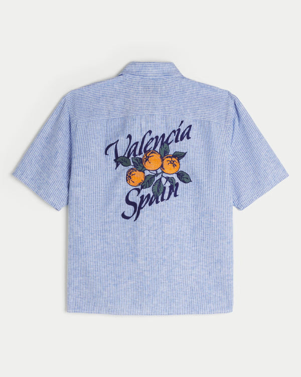 Hollister Boxy Short-Sleeve Valencía Spain Graphic Shirt