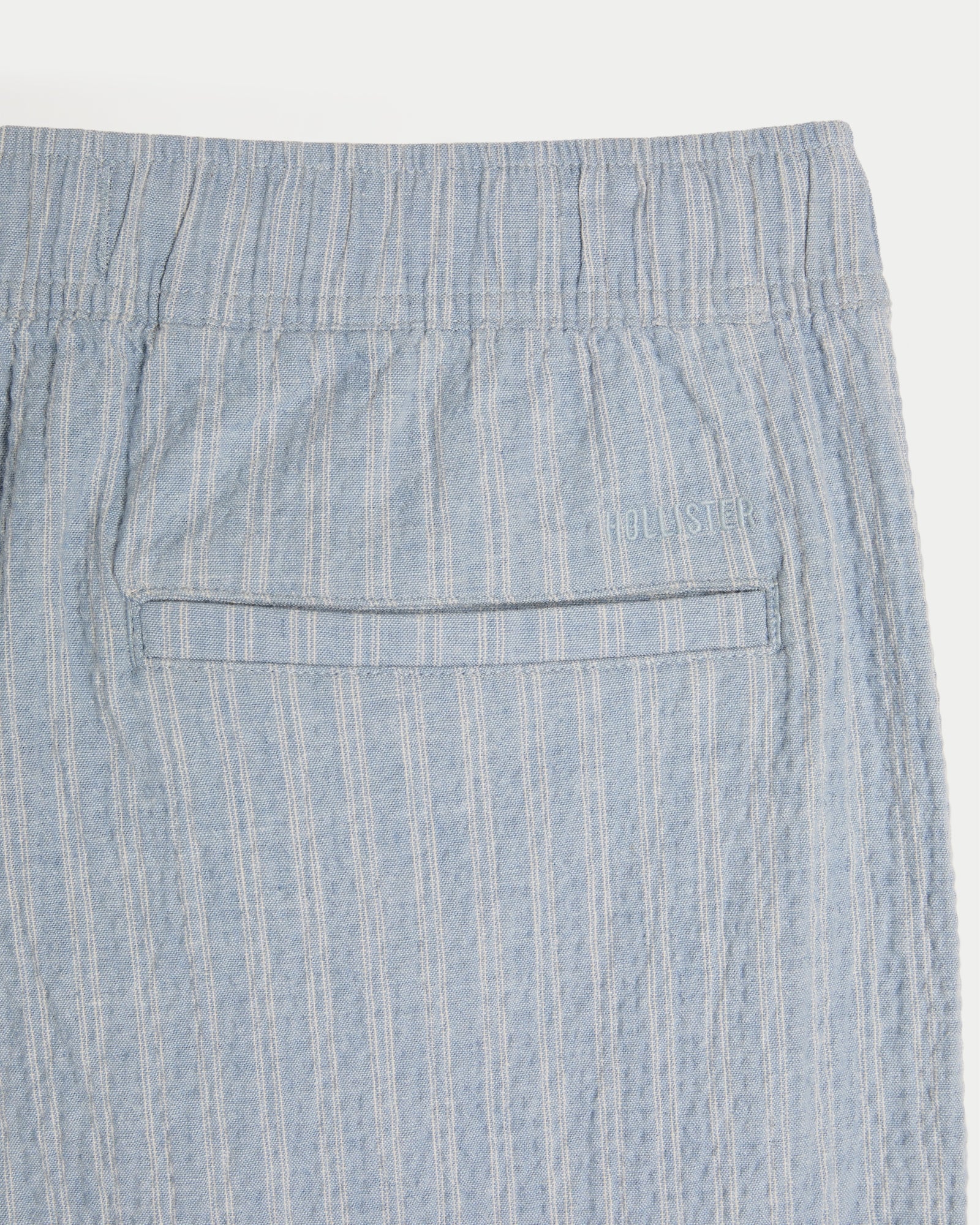 Hollister Relaxed Straight Linen-Blend Pull-On Pants
