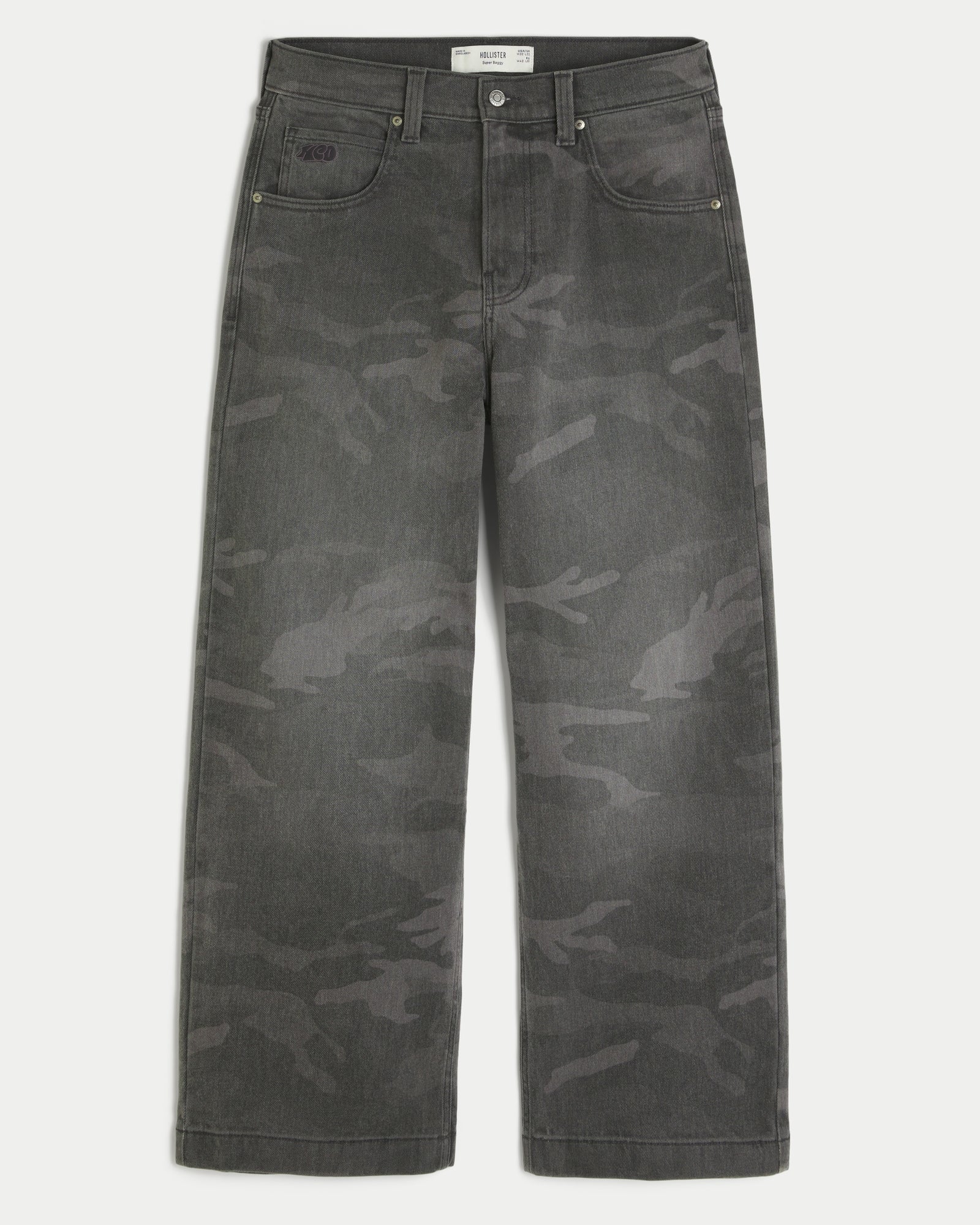 Hollister Camo Super Baggy Jeans