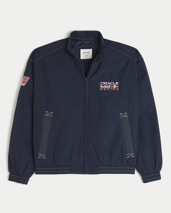 Hollister Oracle Red Bull Racing Graphic Moto Jacket Moto Jacket