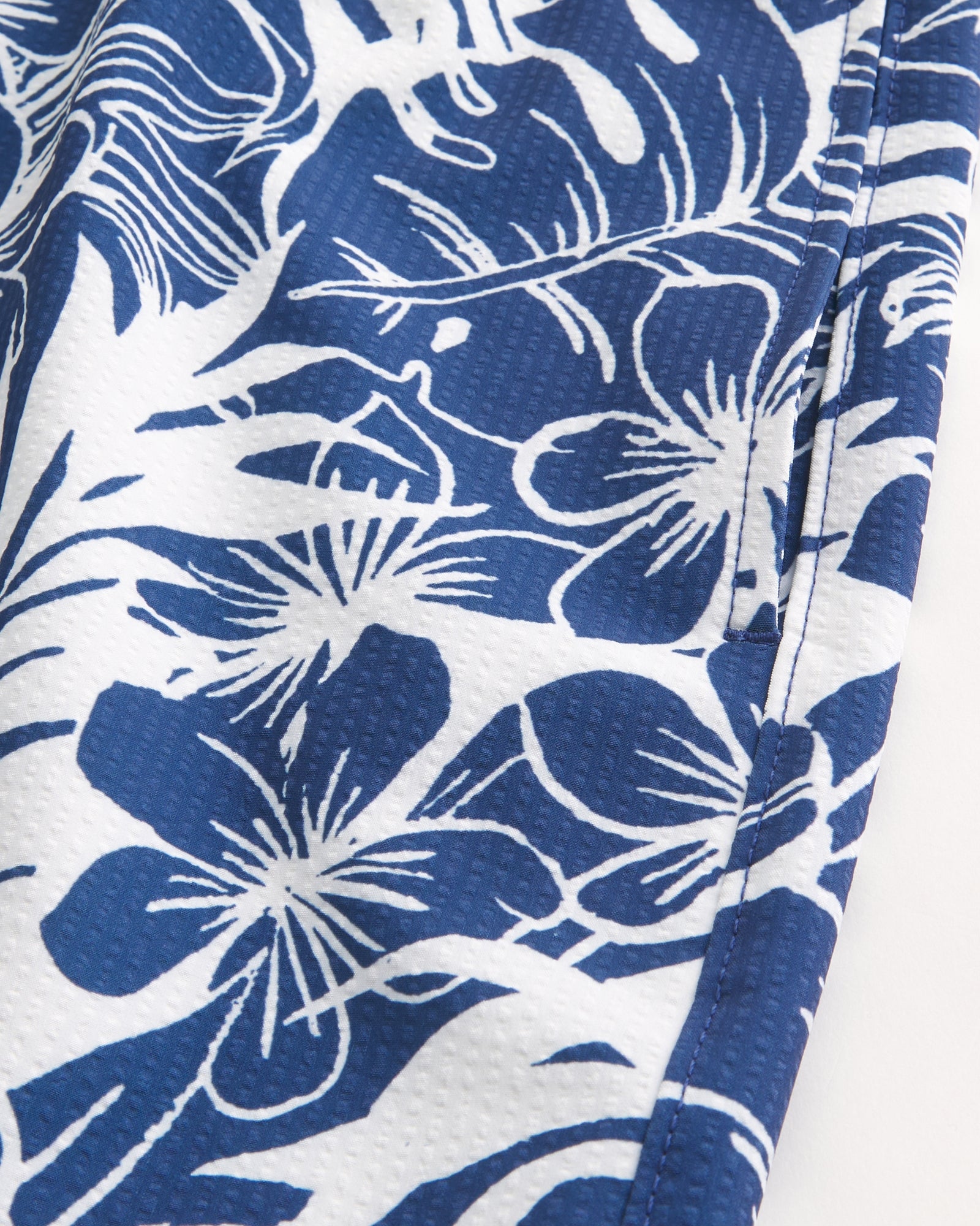 Hollister Seersucker Vacation Swim Trunks