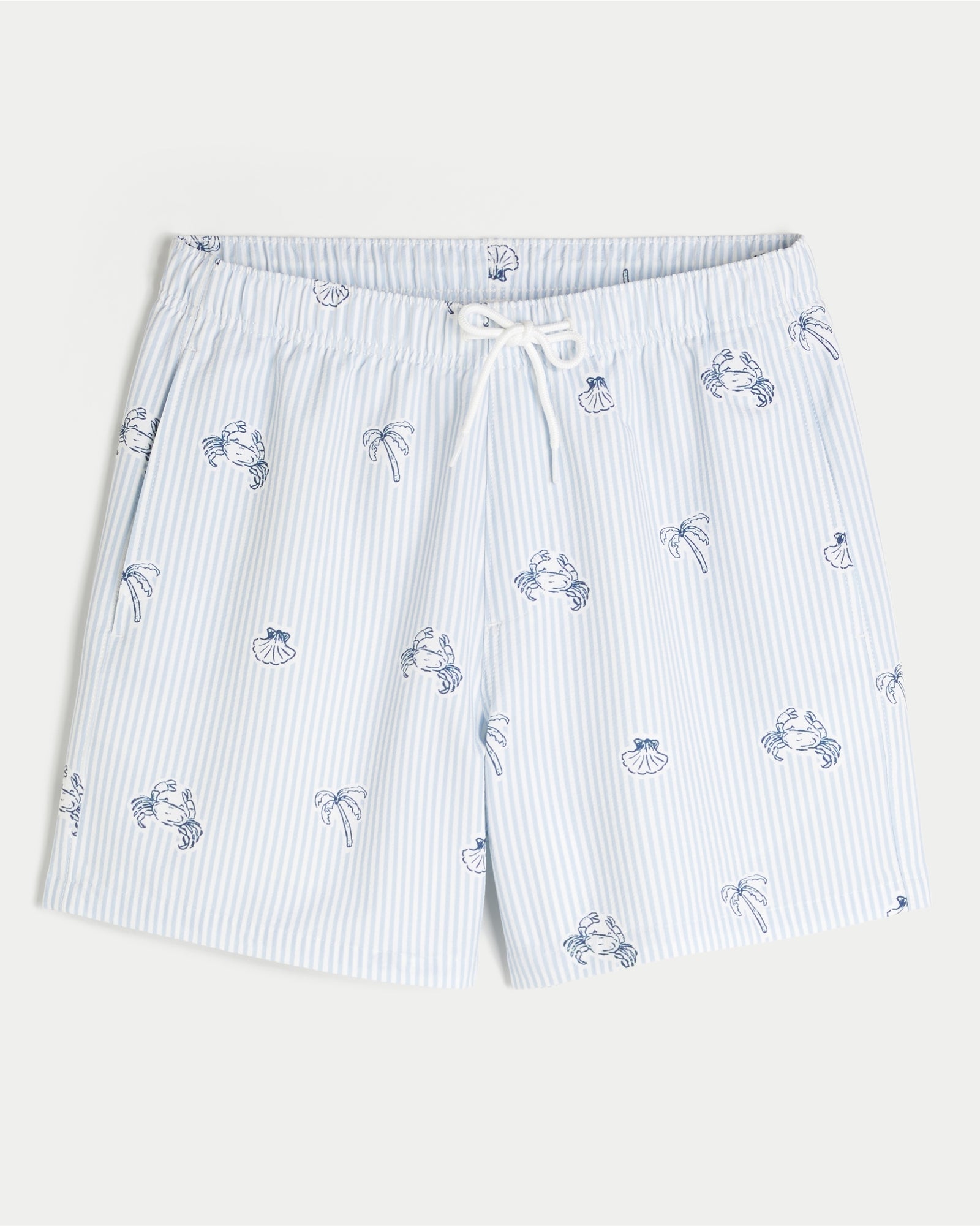 Hollister Seersucker Vacation Swim Trunks