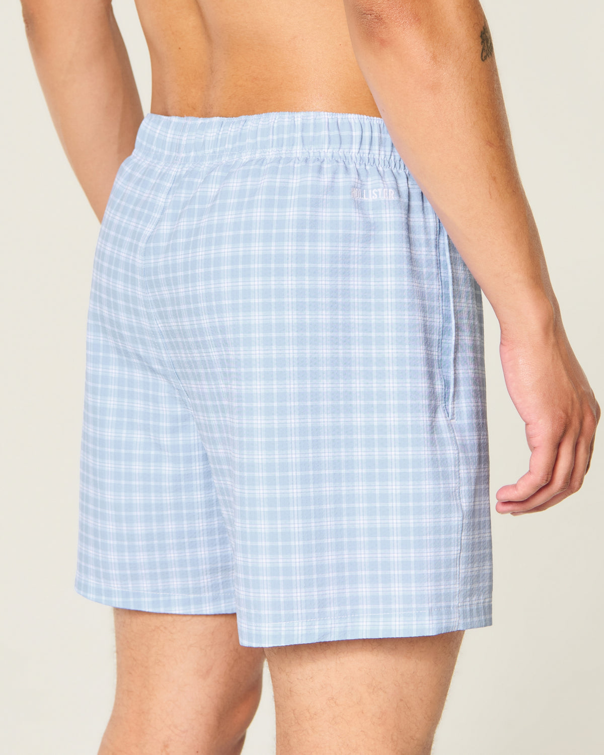 Hollister Seersucker Vacation Swim Trunks