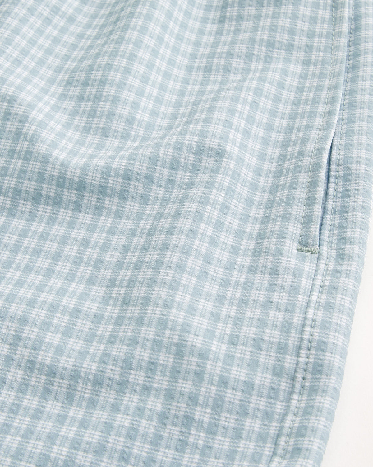 Hollister Seersucker Vacation Swim Trunks