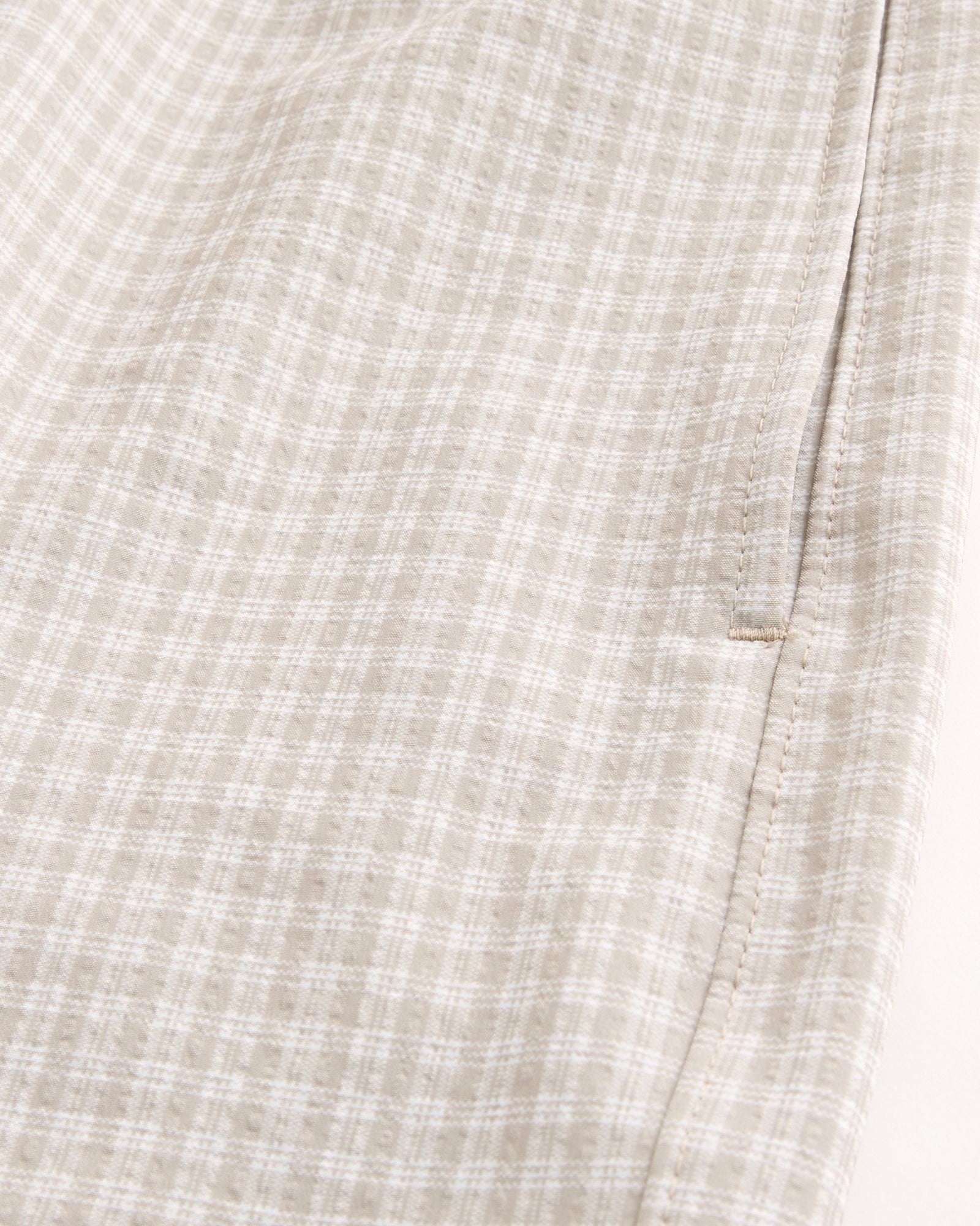 Hollister Seersucker Vacation Swim Trunks