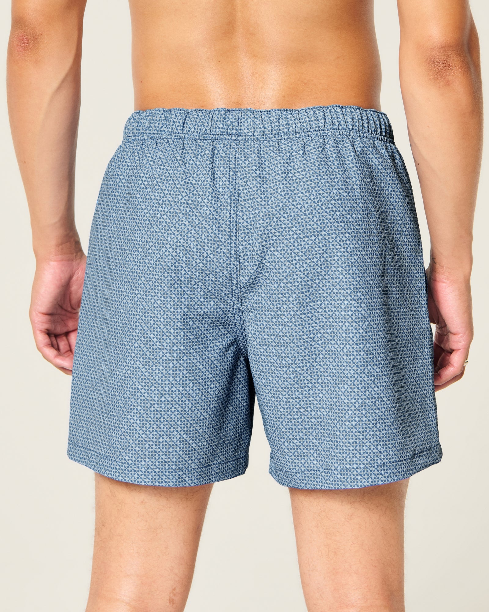 Hollister Seersucker Vacation Swim Trunks