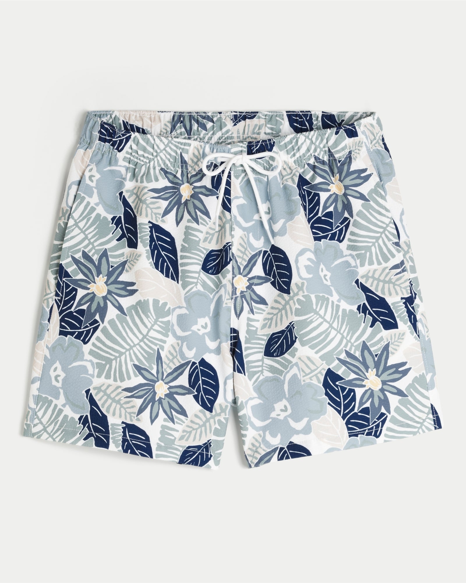 Hollister Seersucker Vacation Swim Trunks