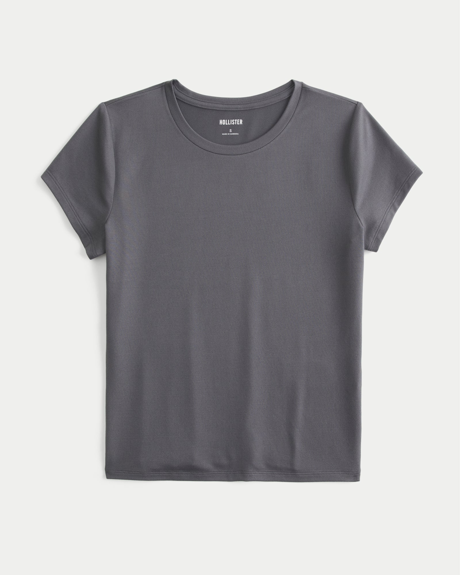 Hollister Smooth Seamless Fabric Crew Baby Tee
