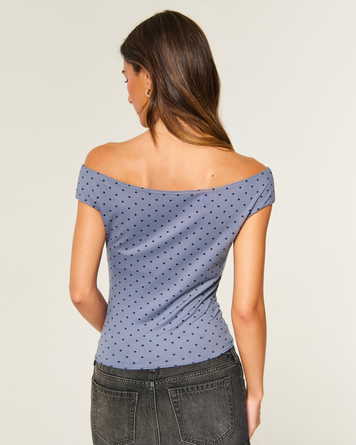 Hollister Reversible Off-the-Shoulder Seamless Fabric Top